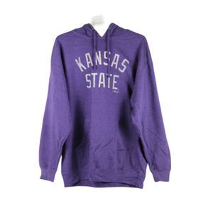 Independent Trading Kansas State Purple Men's Sweatshirt Hooded Drawstring XL 16